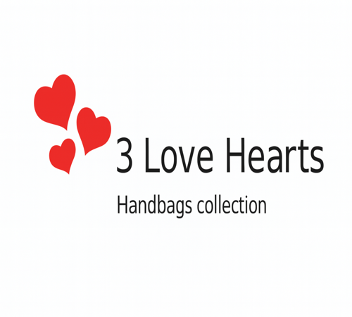 3 Love Hearts Handbags