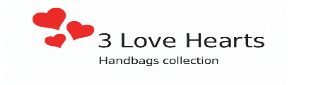 3 Love Hearts Handbags