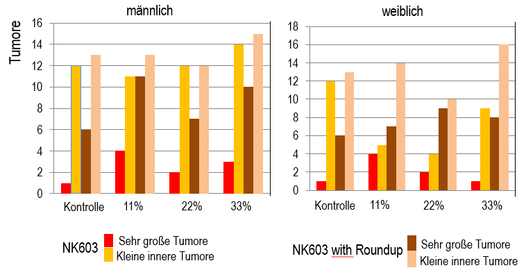 Seralini: Tumore in Testgruüppe NK603