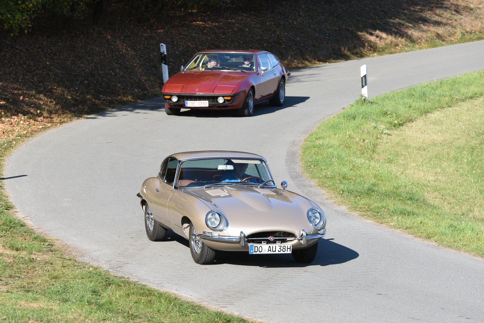 Jaguar E-Type bei der Herbstausfahrt 2018