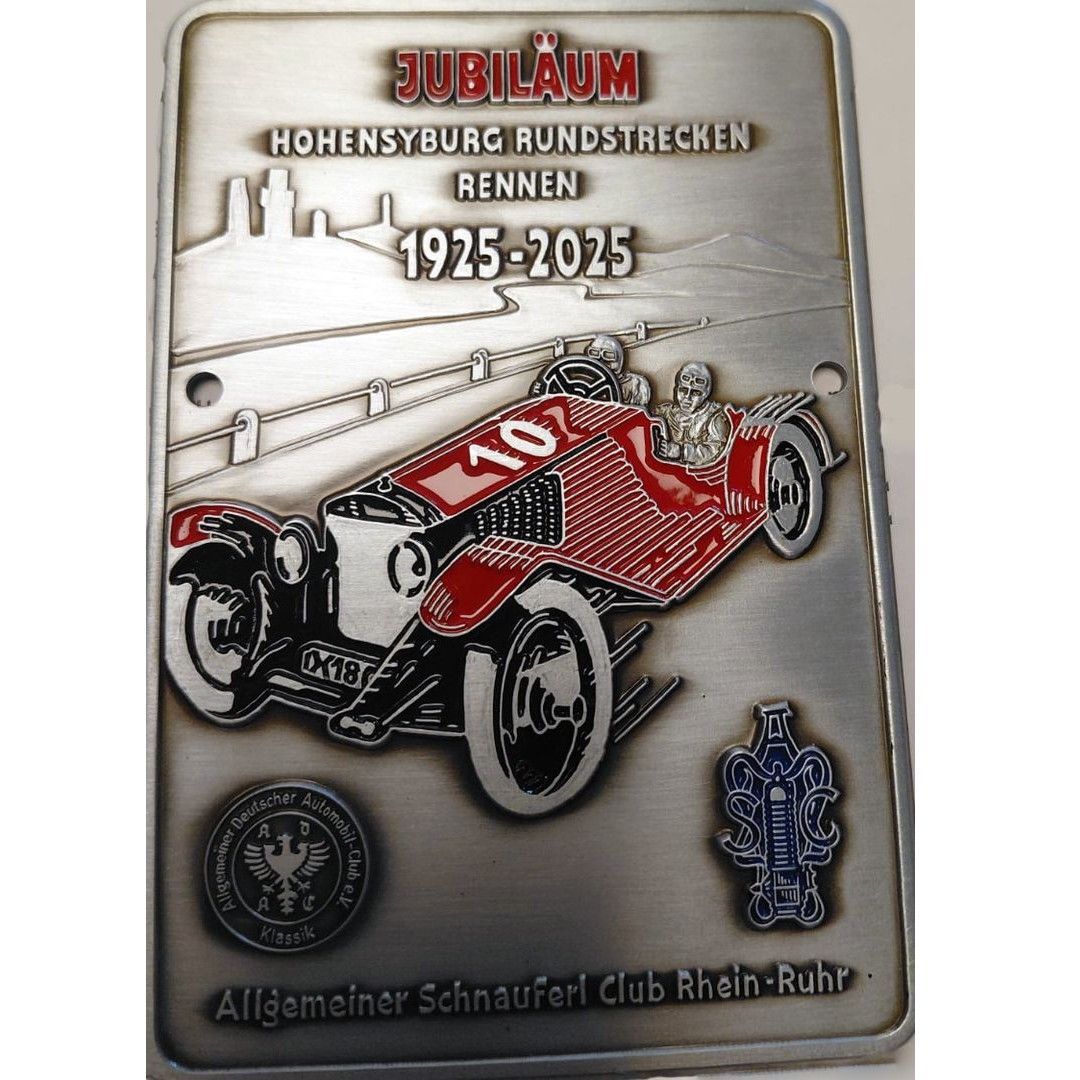 Veranstaltungsplakette für Teilnehmerfahrzeuge