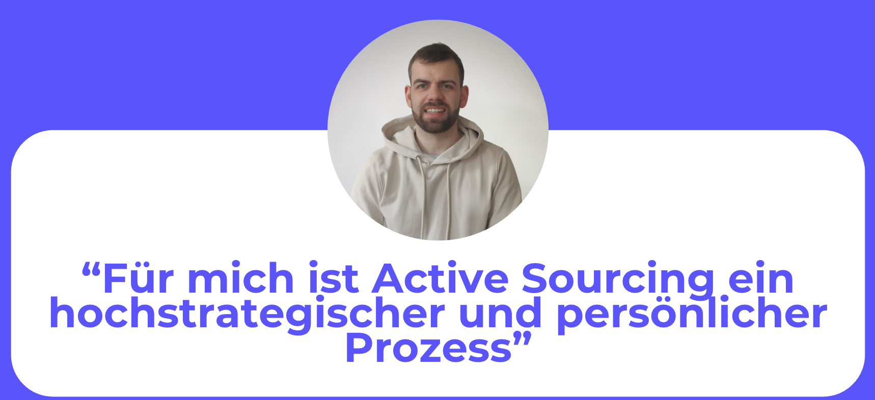 Bild zeigt Foto von Senior Recruiter mit Zitat
