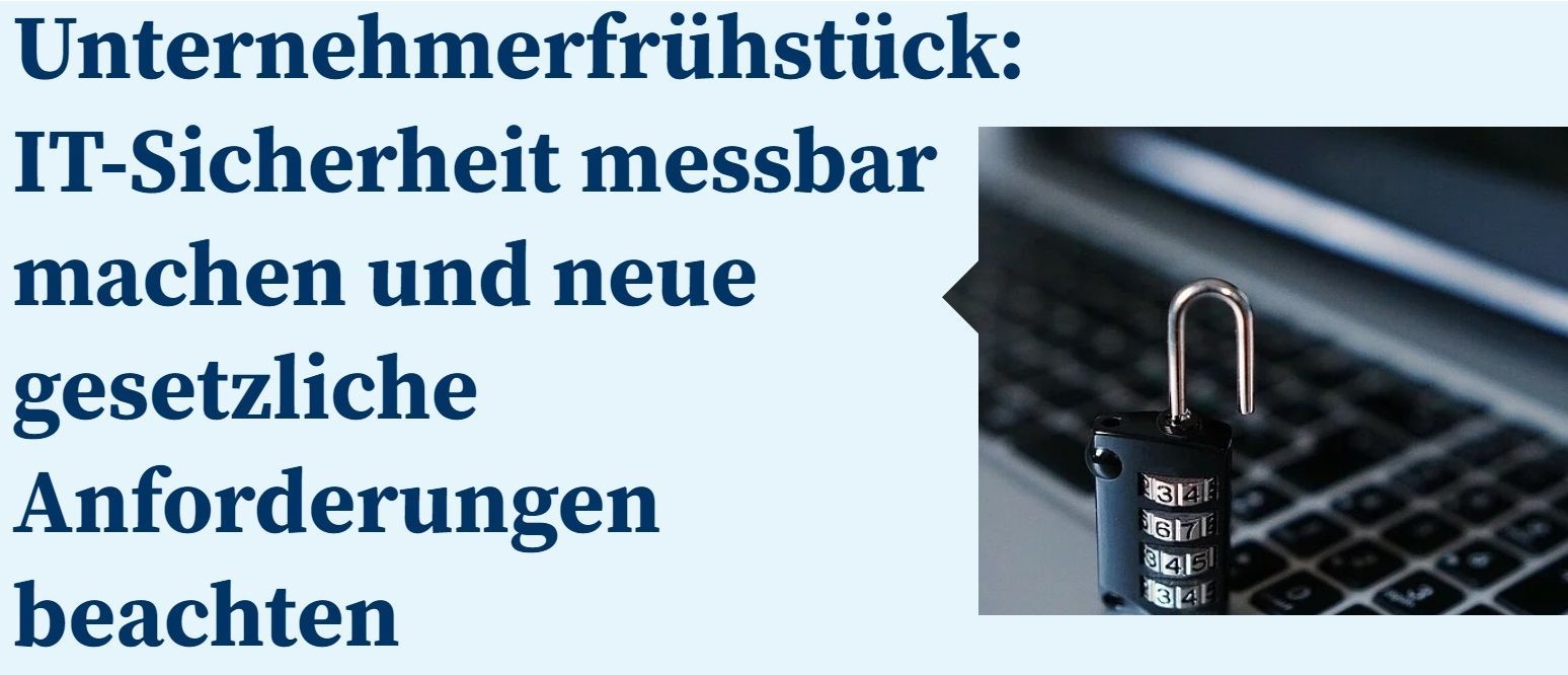 Zahlenschloss, welches auf einem Laptop steht und damit
