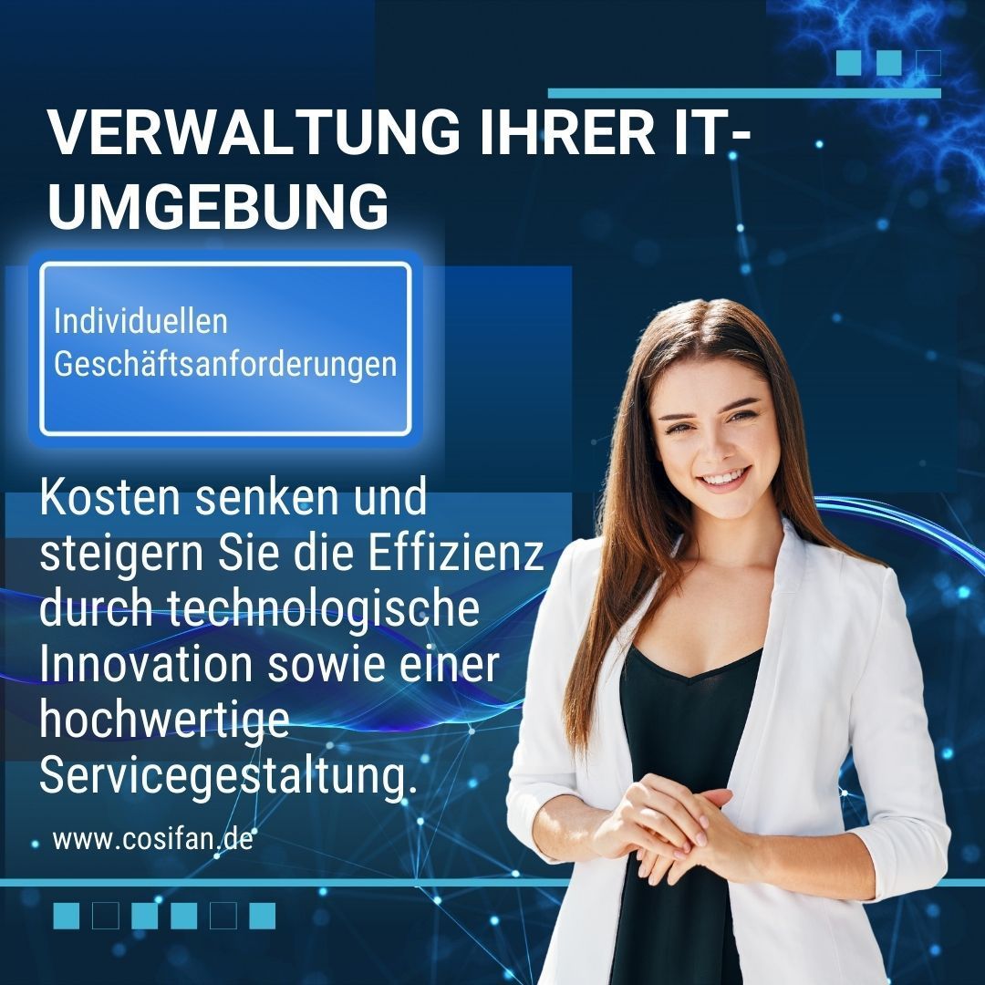 Verwaltung Ihrer IT-Umgebung - Individuelle Geschäftsanforderungen - Kosten senken und Effizienz steigern!