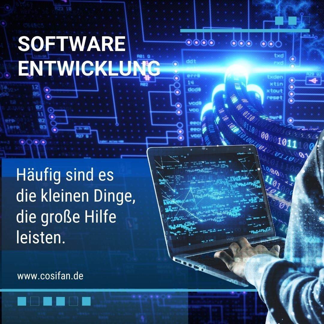 Softwareentwicklung - Häufig sind es die kleinen Dinge, die große Hilfe leisten