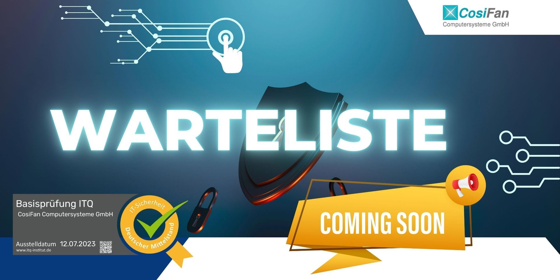 Warteliste - Coming soon