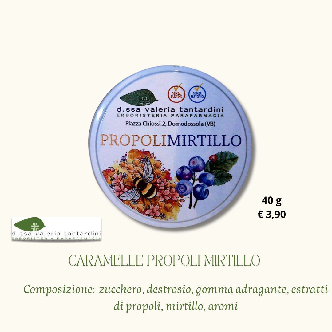 Caramelle propoli mirtillo