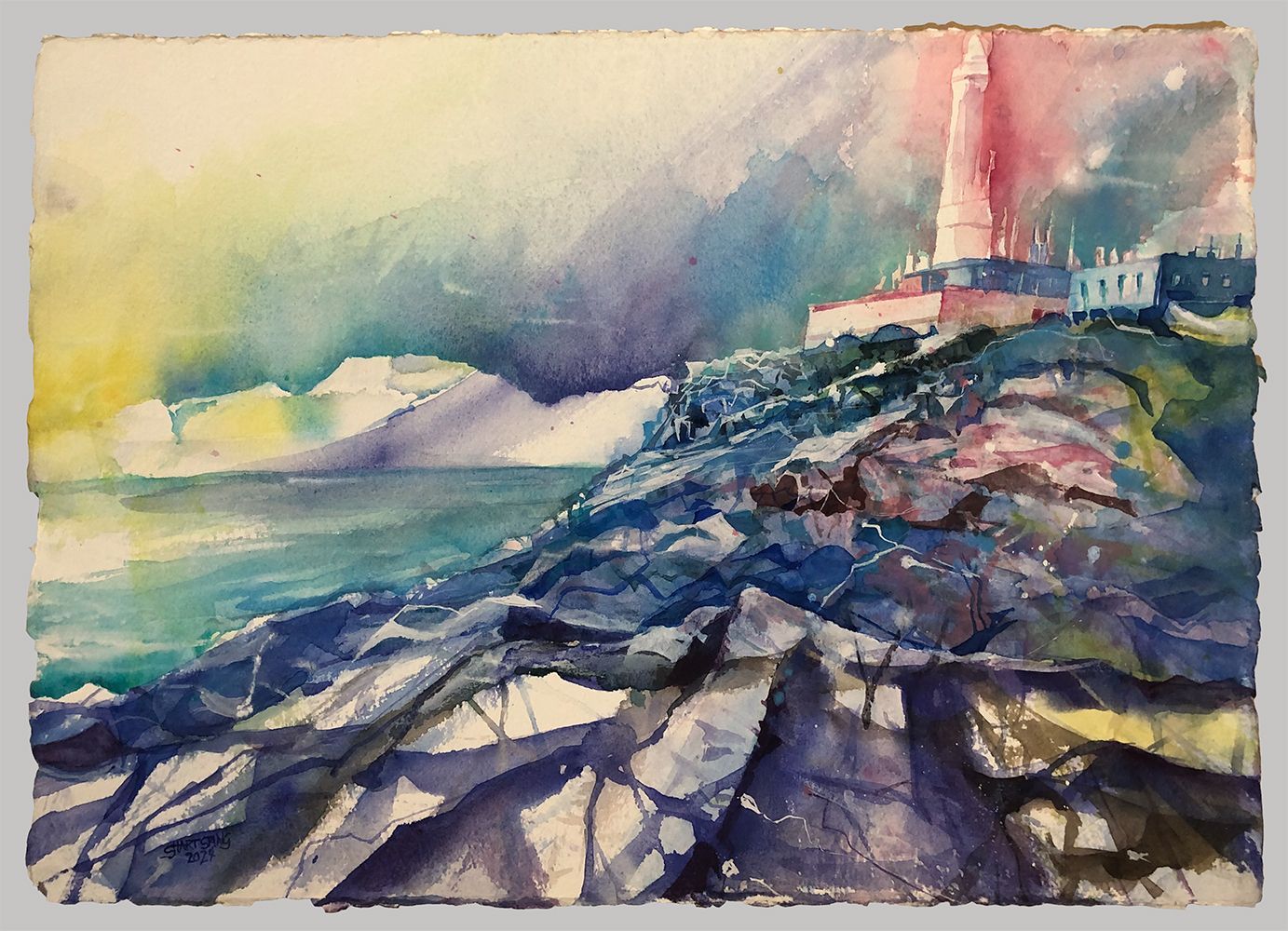 Ardnamurchan Schottland, ein Aquarell von Stephanie Hartstang, Südereiche.Art, Plein Air