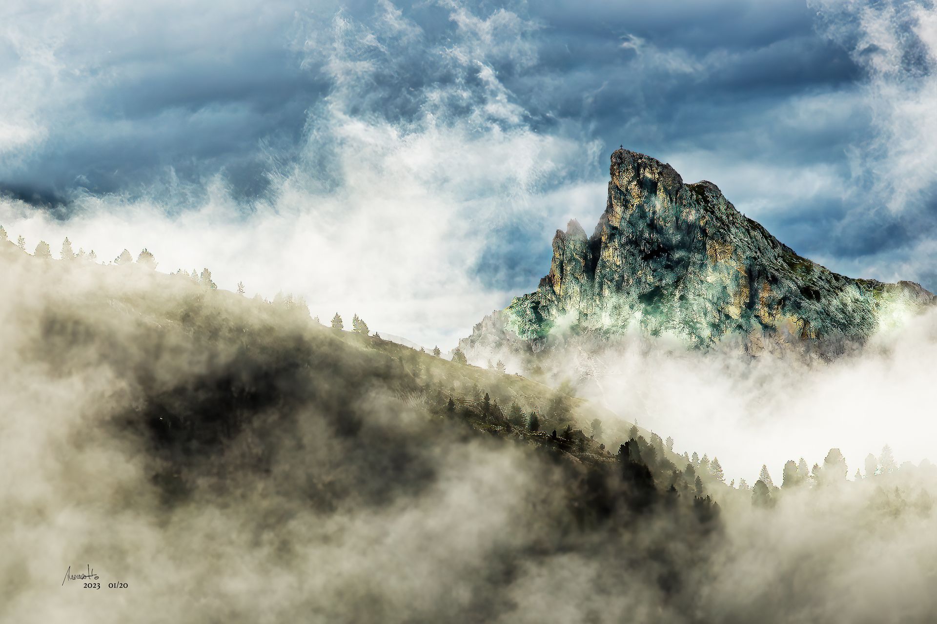 epische Dolomiten, Fotografie, ein Fine Art Druck aus der Limited Edition Serie von Thomas Hartstang, Suedereiche.Art, Südtiroler Dolomiten, Italien, Alpen, Berge