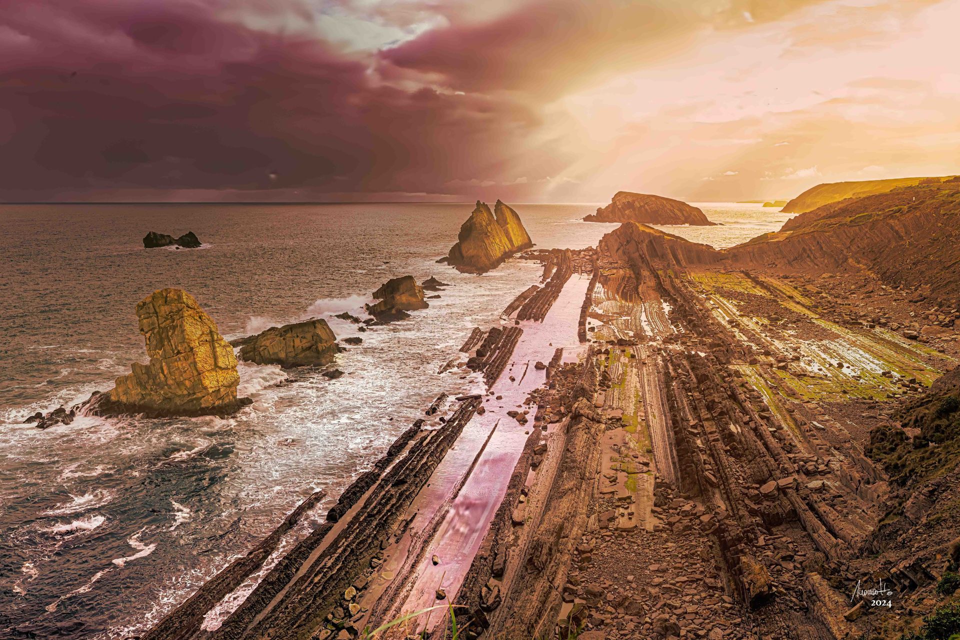 Urros de Liencres, Fotografie, ein Fine Art Druck aus der Limited Edition Serie von Thomas Hartstang, Suedereiche.Art, Spanien, Asturien, Kantabrien, Küste