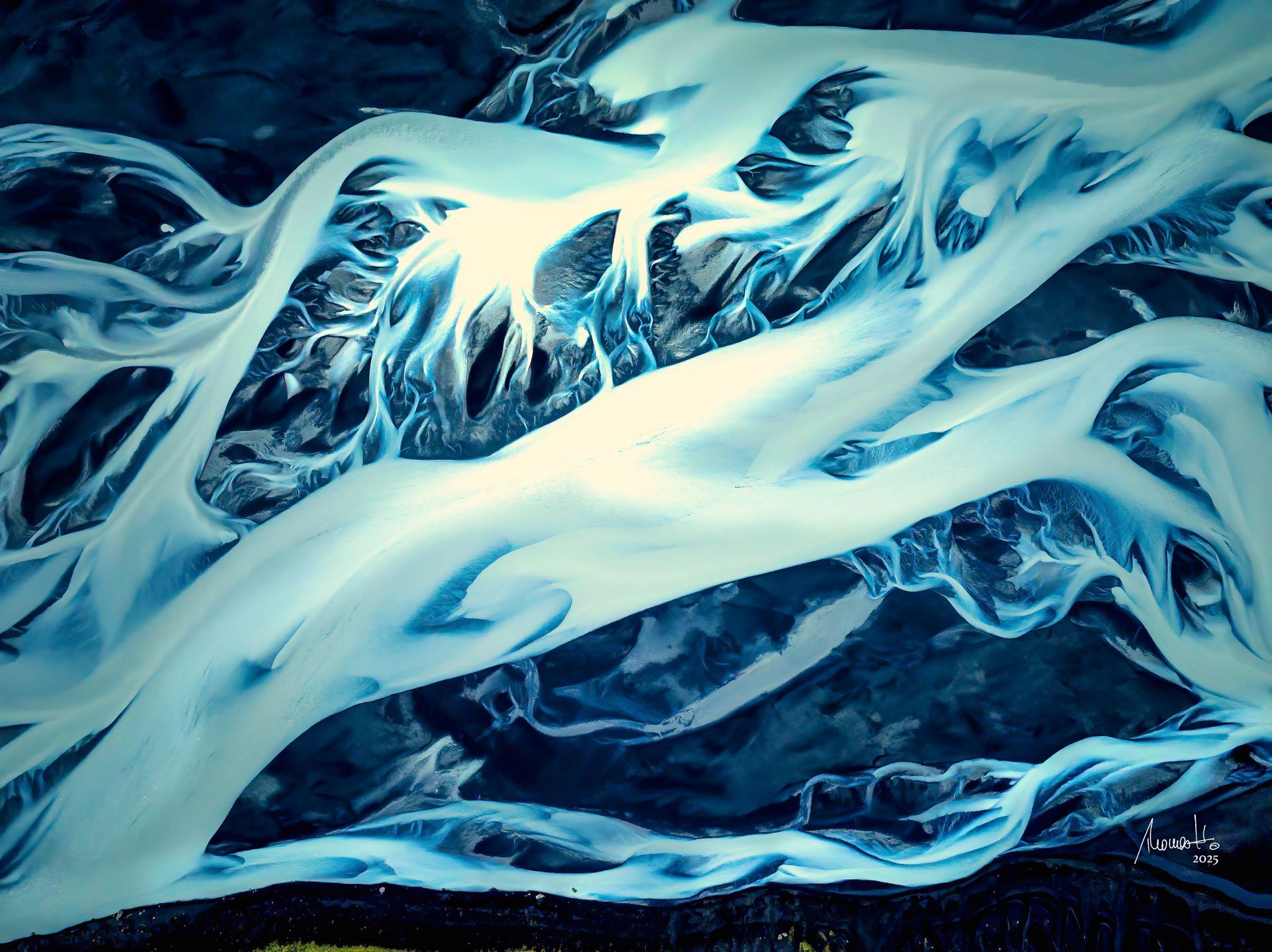 Riverscape, Fotografie, ein Fine Art Druck aus der Limited Edition Serie von Thomas Hartstang, Suedereiche.Art, Island