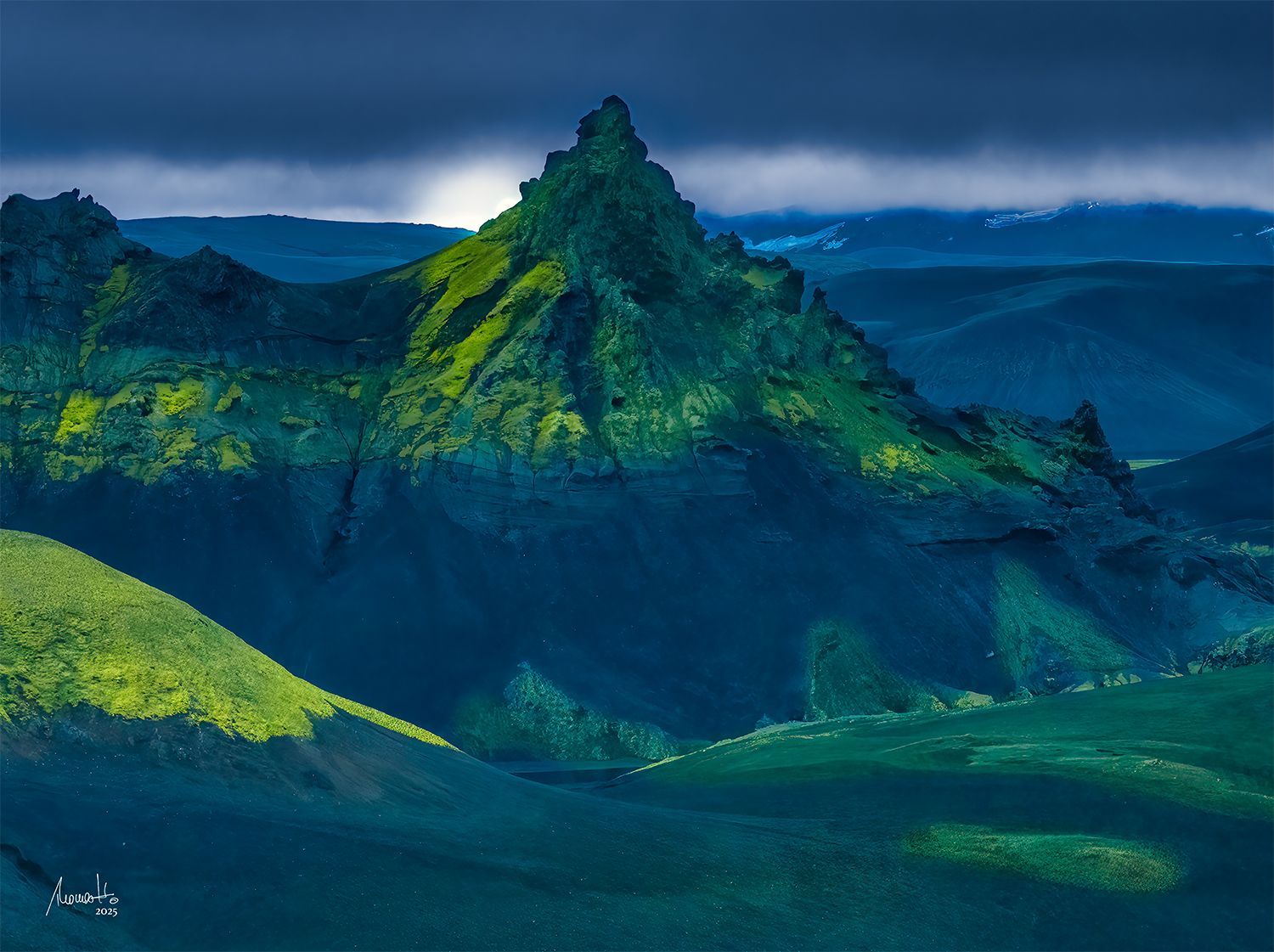 The Peak, Fotografie, ein Fine Art Druck aus der Limited Edition Serie von Thomas Hartstang, Suedereiche.Art, Island, MoutainScape