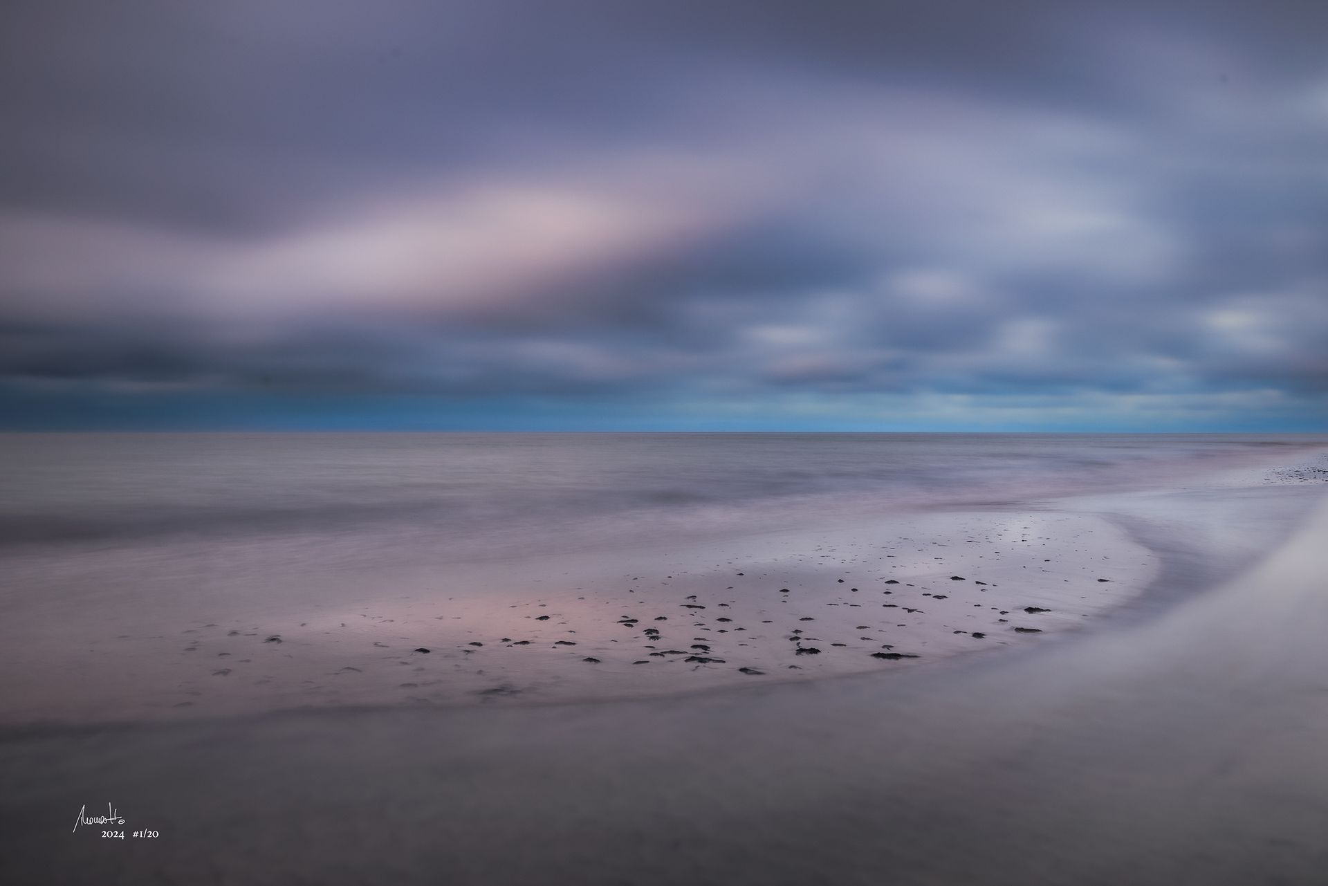 Winterweststrand, Fotografie, ein Fine Art Druck aus der Limited Edition Serie von Thomas Hartstang, Suedereiche.Art, Deutschland, Ostsee, Zingst, Darß, Mecklenburg-Vorpommern, Strand
