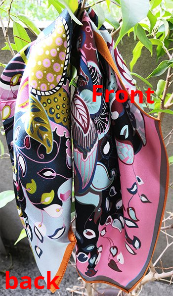 double sided printing silk scarf Canada