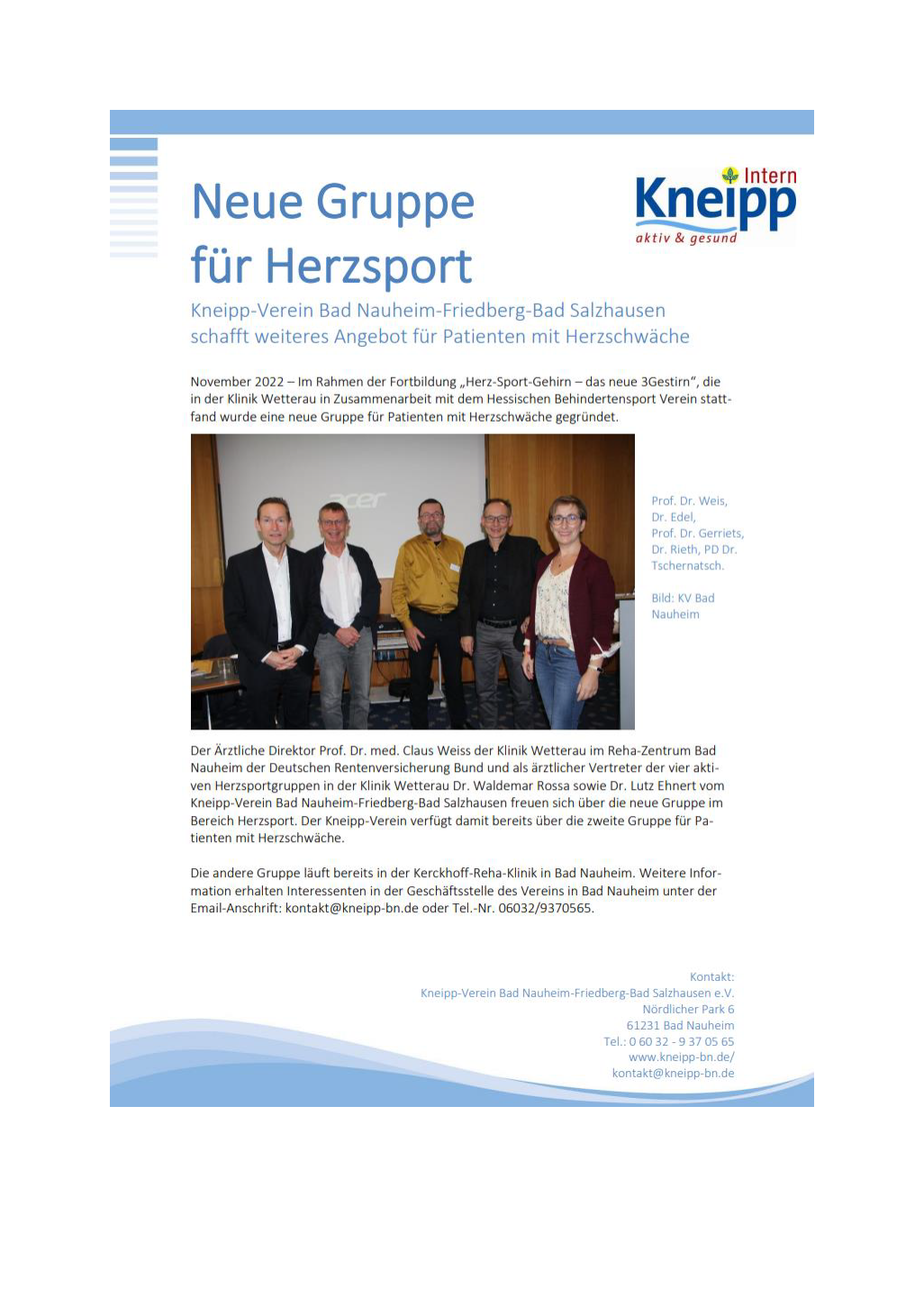 Schmerzen auf der Spur Wetterauer Zeitung, März 2022.