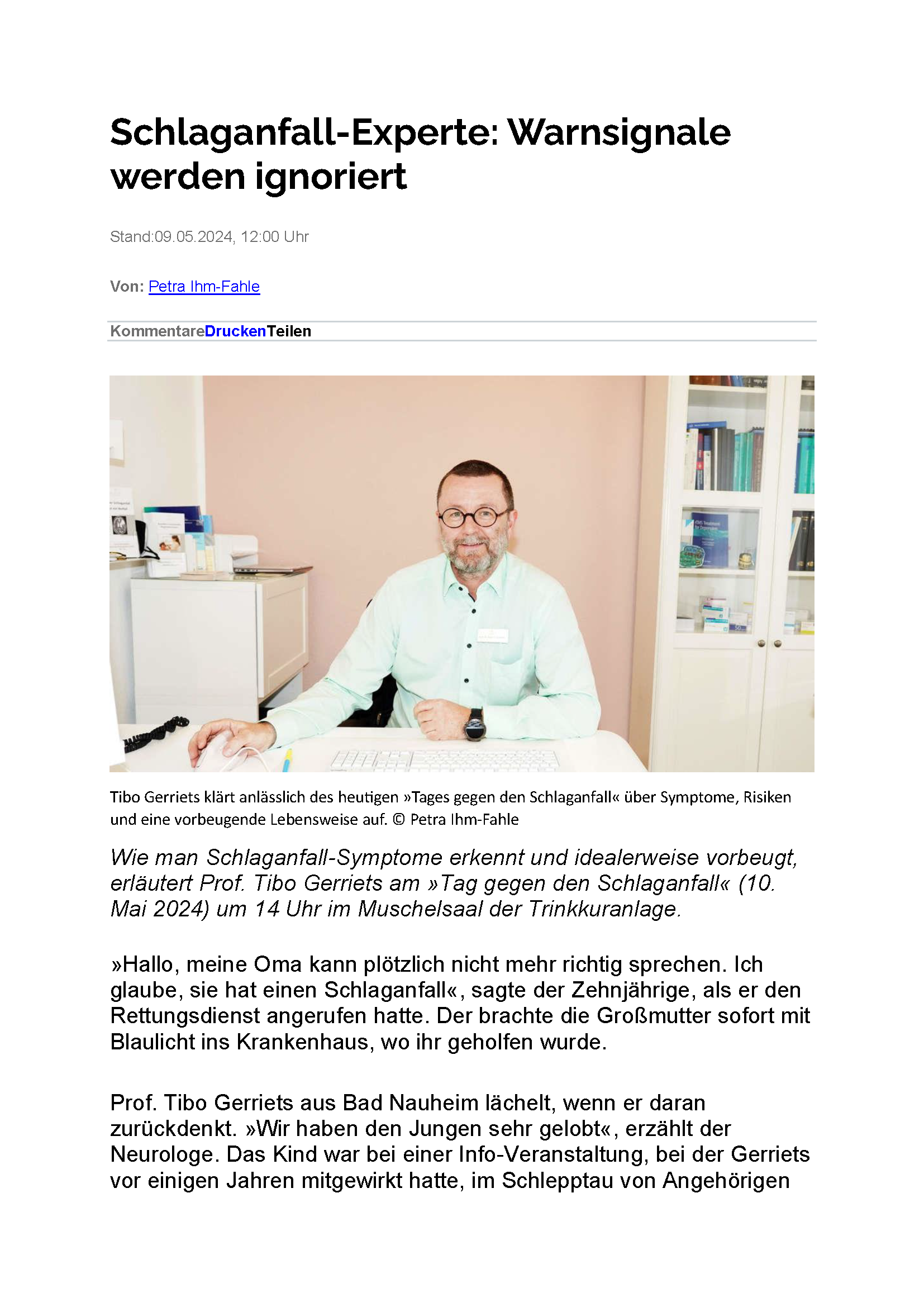 Die dicke Hummel, Wetterauer Zeitung, Mai 2022