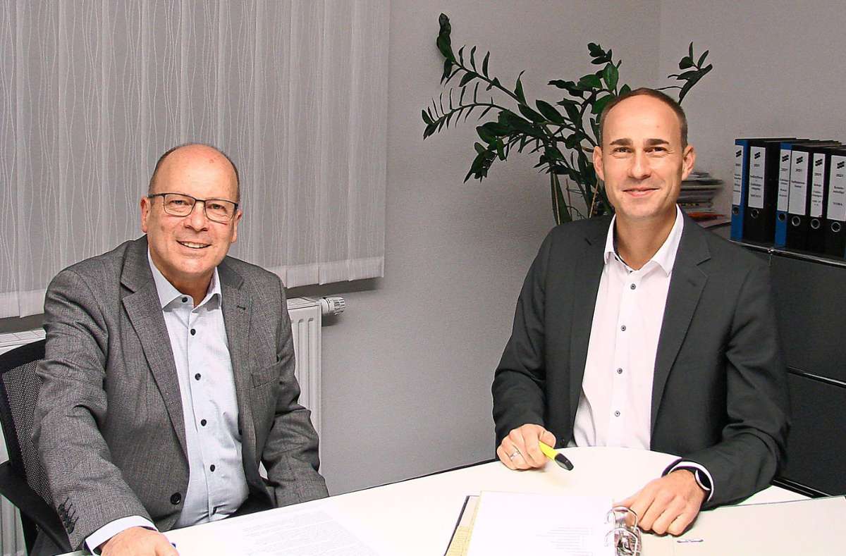 Das Vorstandsteam der Baugenossenschaft Triberg eG: Rolf Gehringer und Andreas Weisser