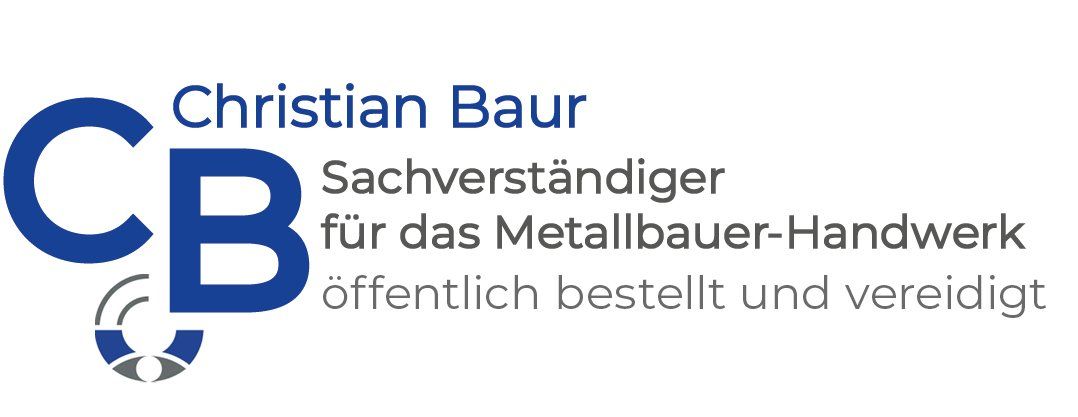 Christian Baur Volkach vereidigter Sachverständiger Metallbau Logo