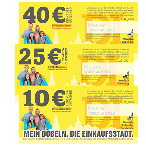 Gutscheine DÖBELNpräsent Döbeln