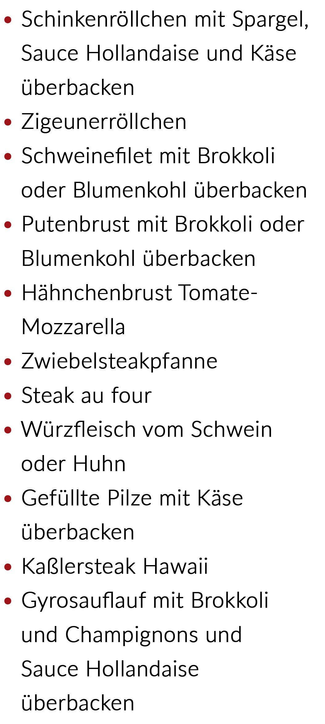 Partyservice Überbackenes Fleischerei Hein Mügeln