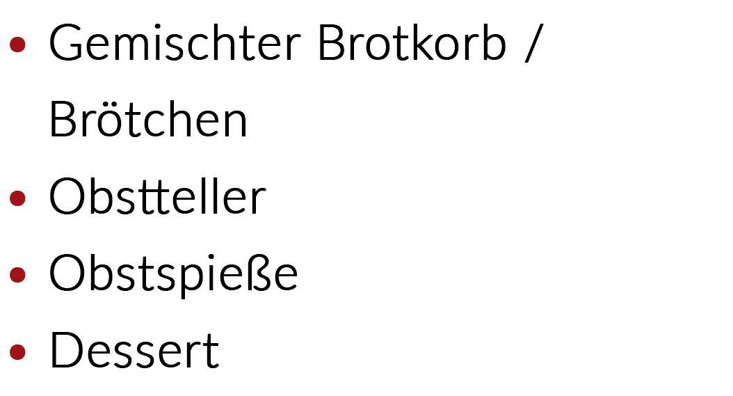 Partyservice Brot und Obst Fleischerei Hein Mügeln