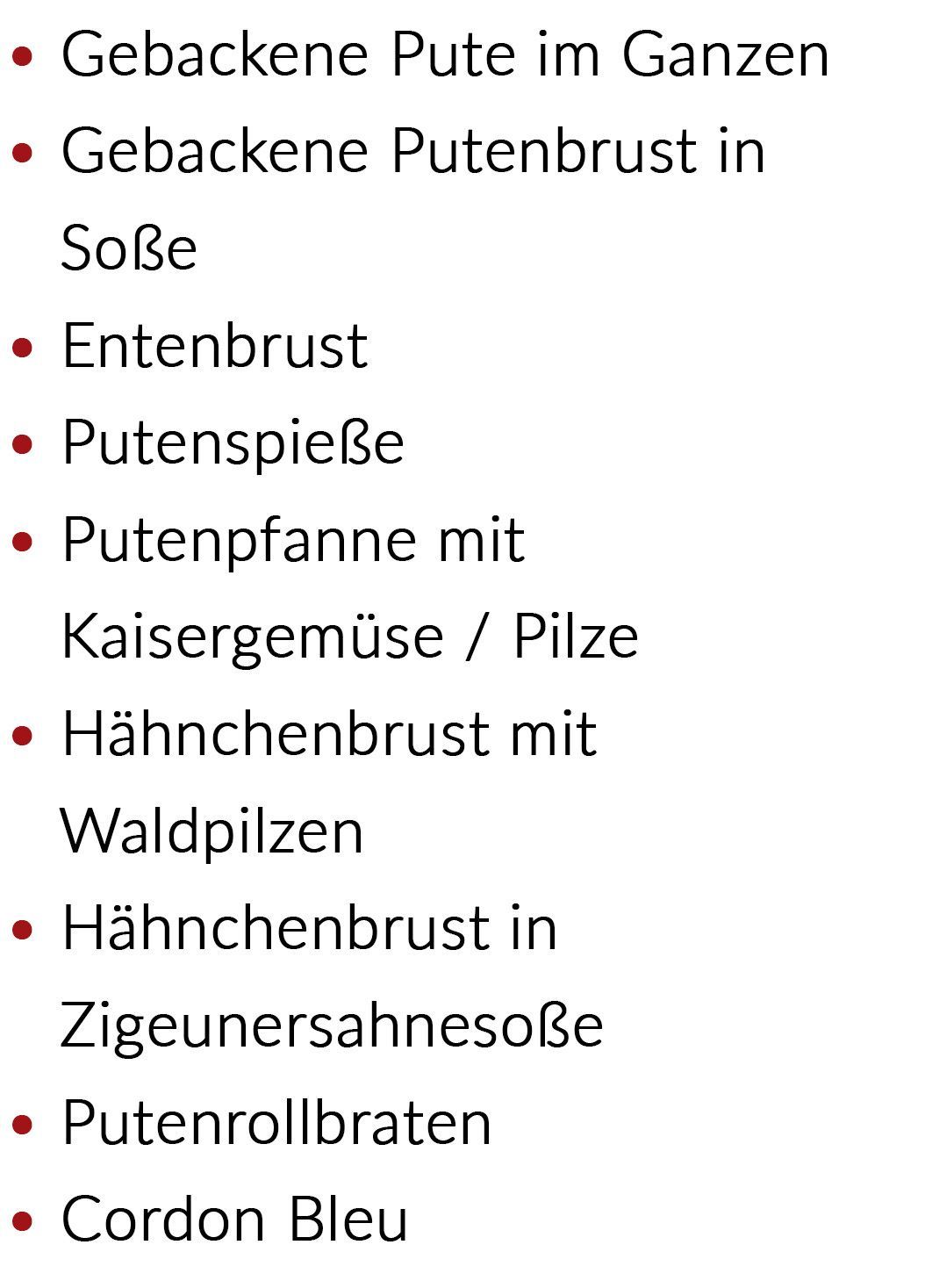 Partyservice Geflügel Fleischerei Hein Mügeln