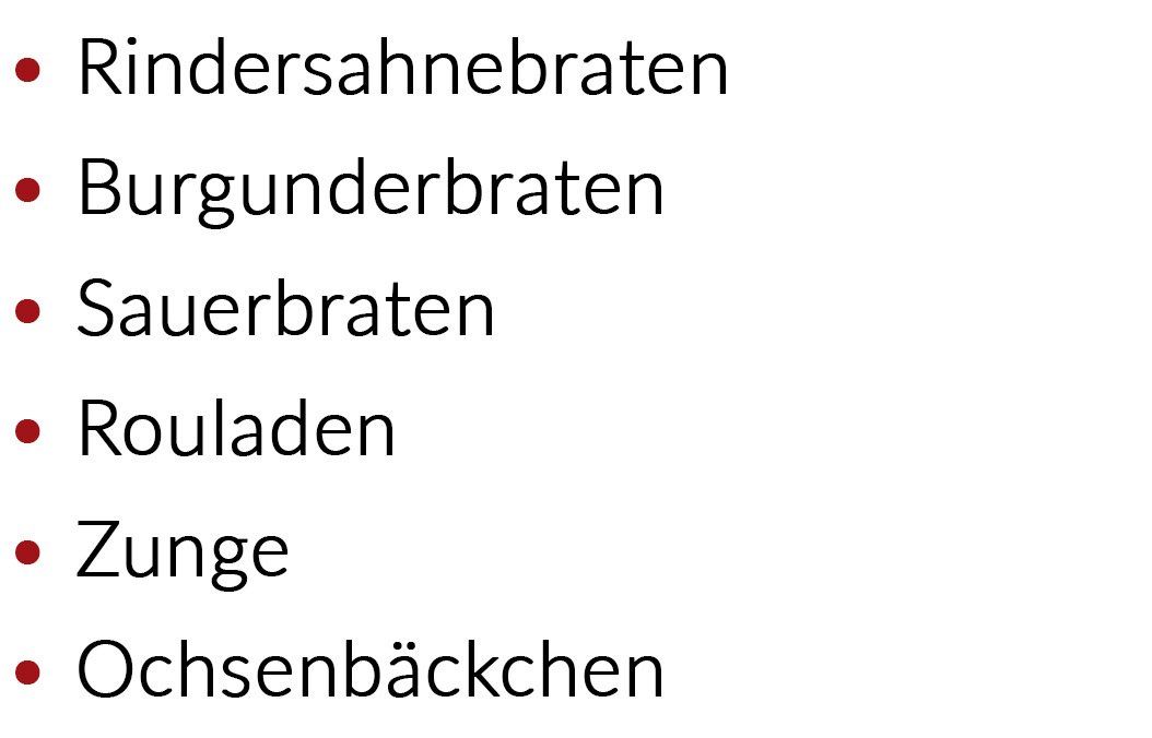 Partyservice Rind Fleischerei Hein Mügeln