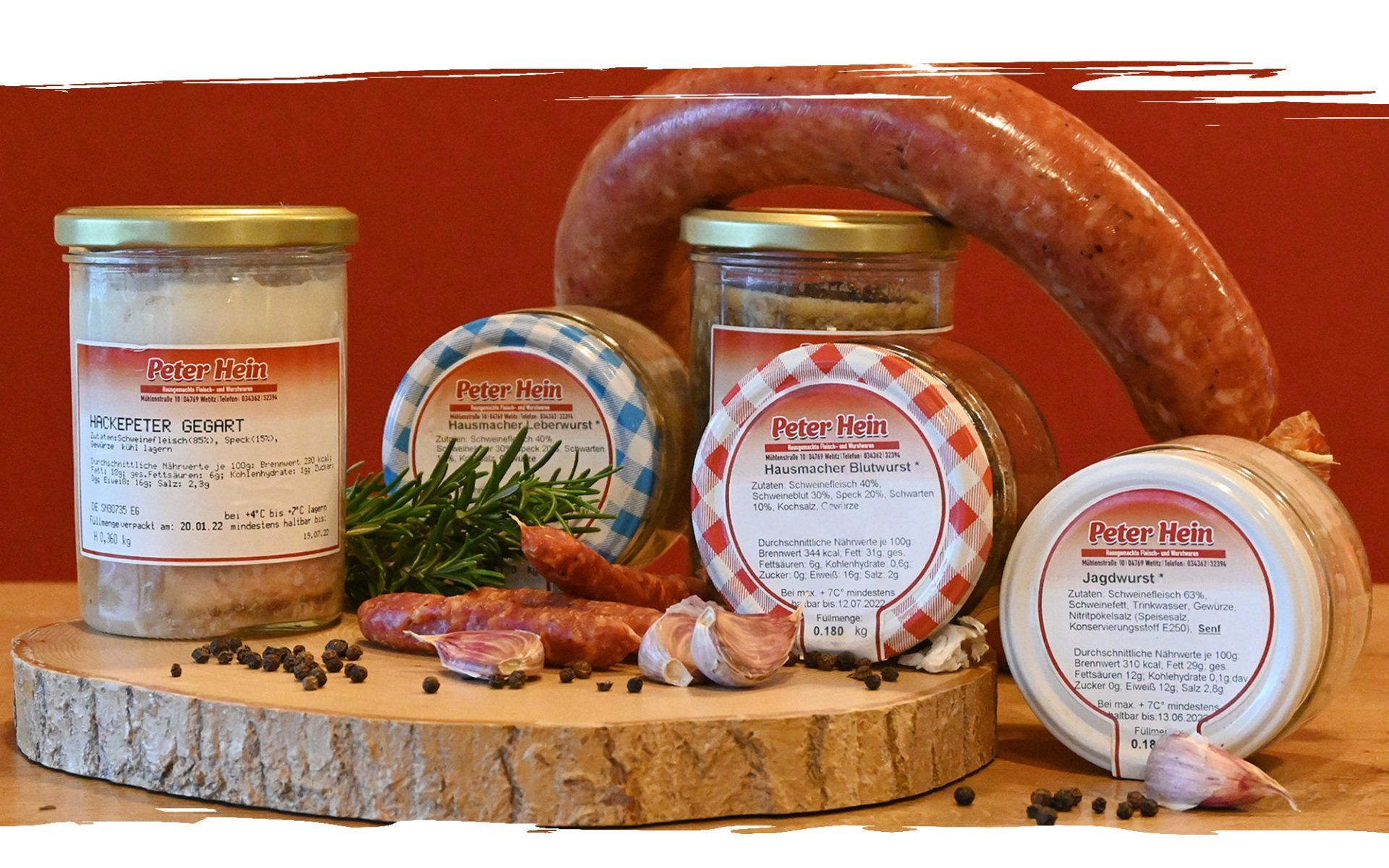 Wurst im Glas Fleischerei Hein Mügeln