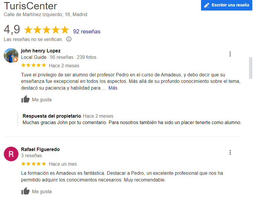 Lo que opinan nuestros alumnos