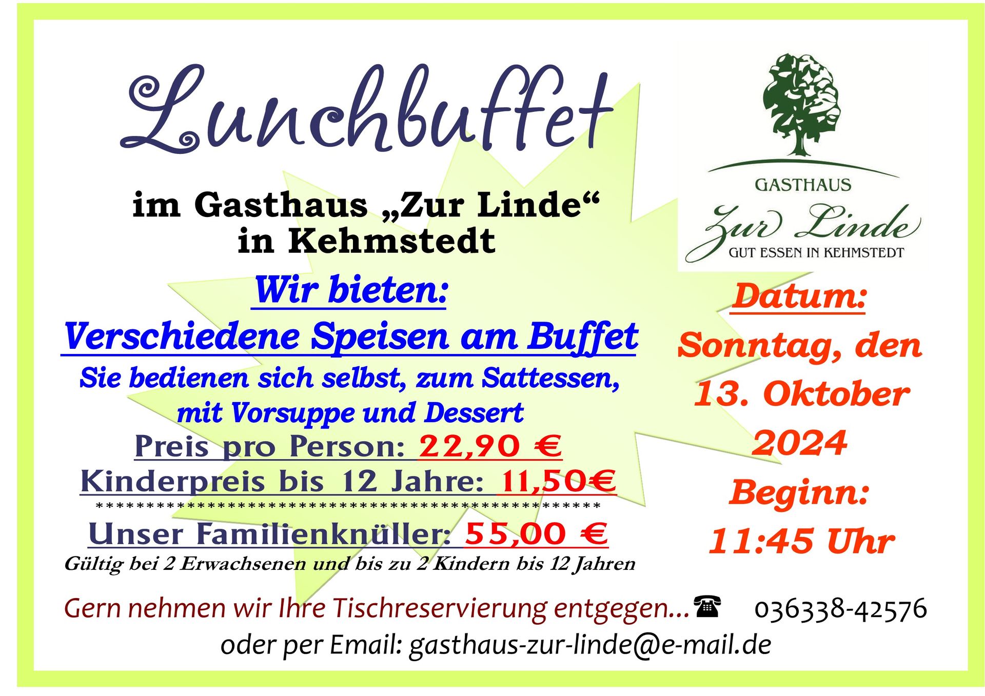 Buffetessen in Kehmstedt