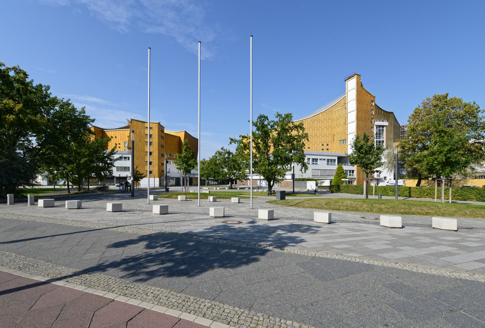 Philharmonie-Eingang an der Potsdamer Straße, September 2020;  Foto: Philipp Eder