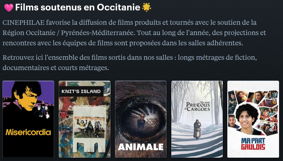 Retrouvez la liste complète sur notre Letterboxd !