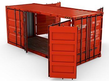 Enviar a Madagascar carga y mercancia en contenedor Open side con apertura por todos los lados para facilitar la carga de mercancía.