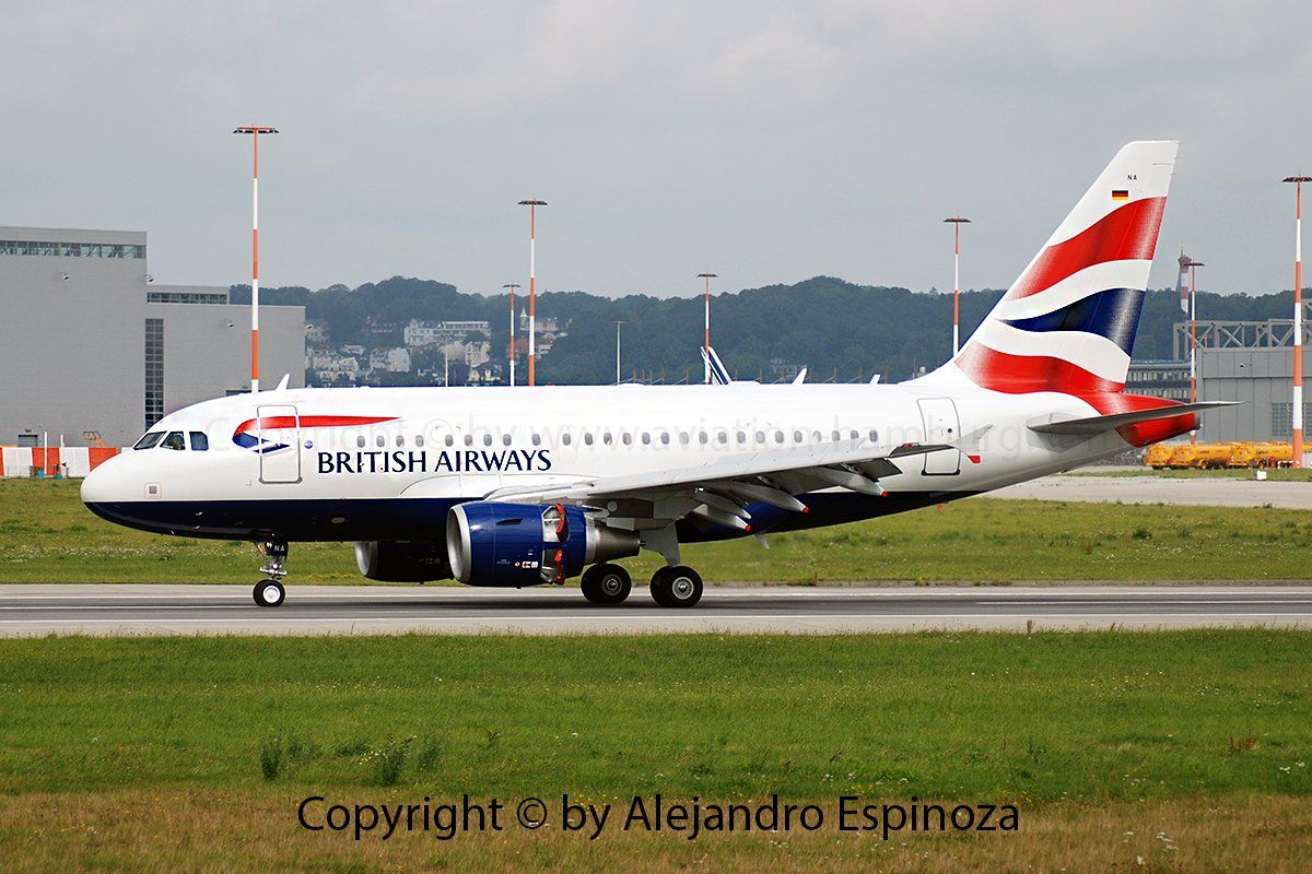 Airbus A318 British Airways Landing XFW