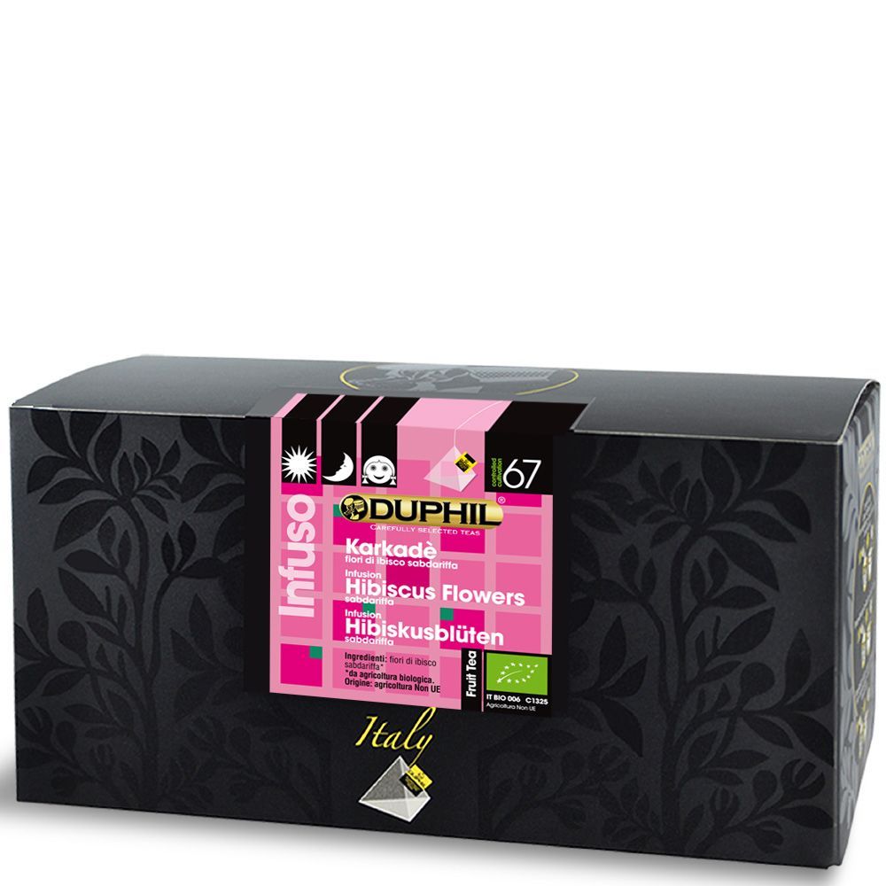 Scatola 20 bustine piramidali Karkadè