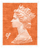 5p Brown Stamp Rug