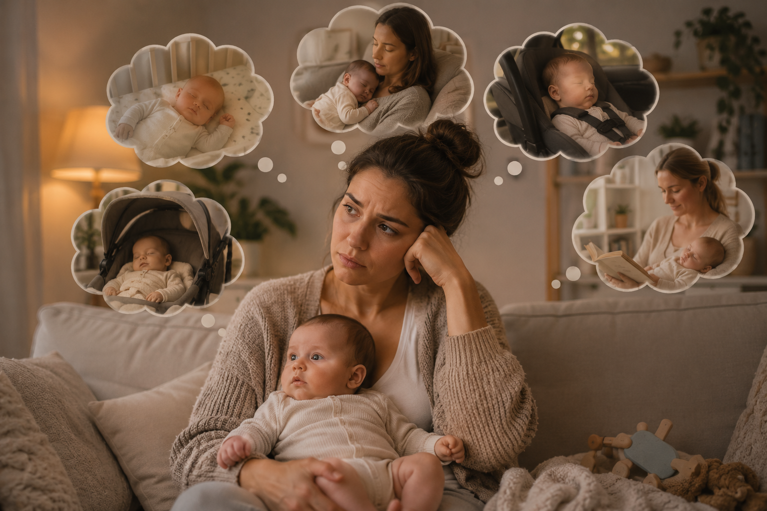 Mutter vergleicht mit anderen Babys