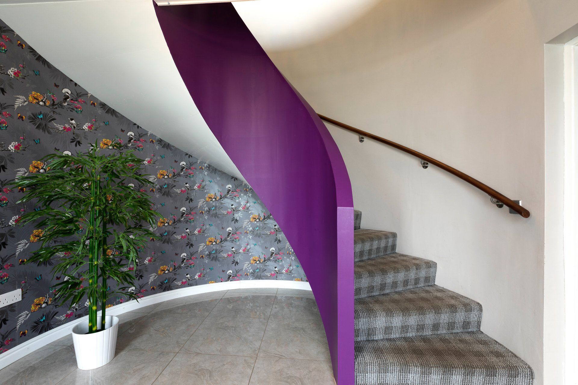 New Build-Bespoke Stairs-Spiral Stairs-New Home-Self Build Magazine-Grand Designs-Open Plan Living-Open Plan Living with Staircase