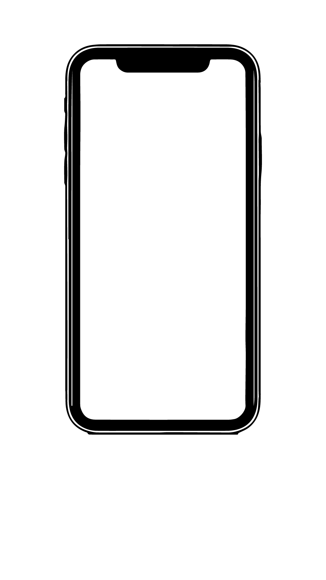 Grafik in schwarz-weiß. Smartphone.