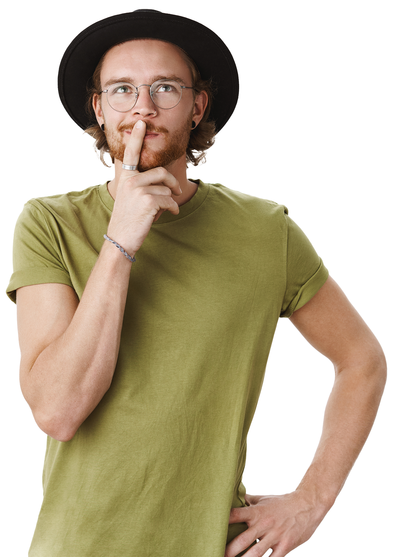 Ein Mann mit nachdenklichem Gesichtsausdruck.