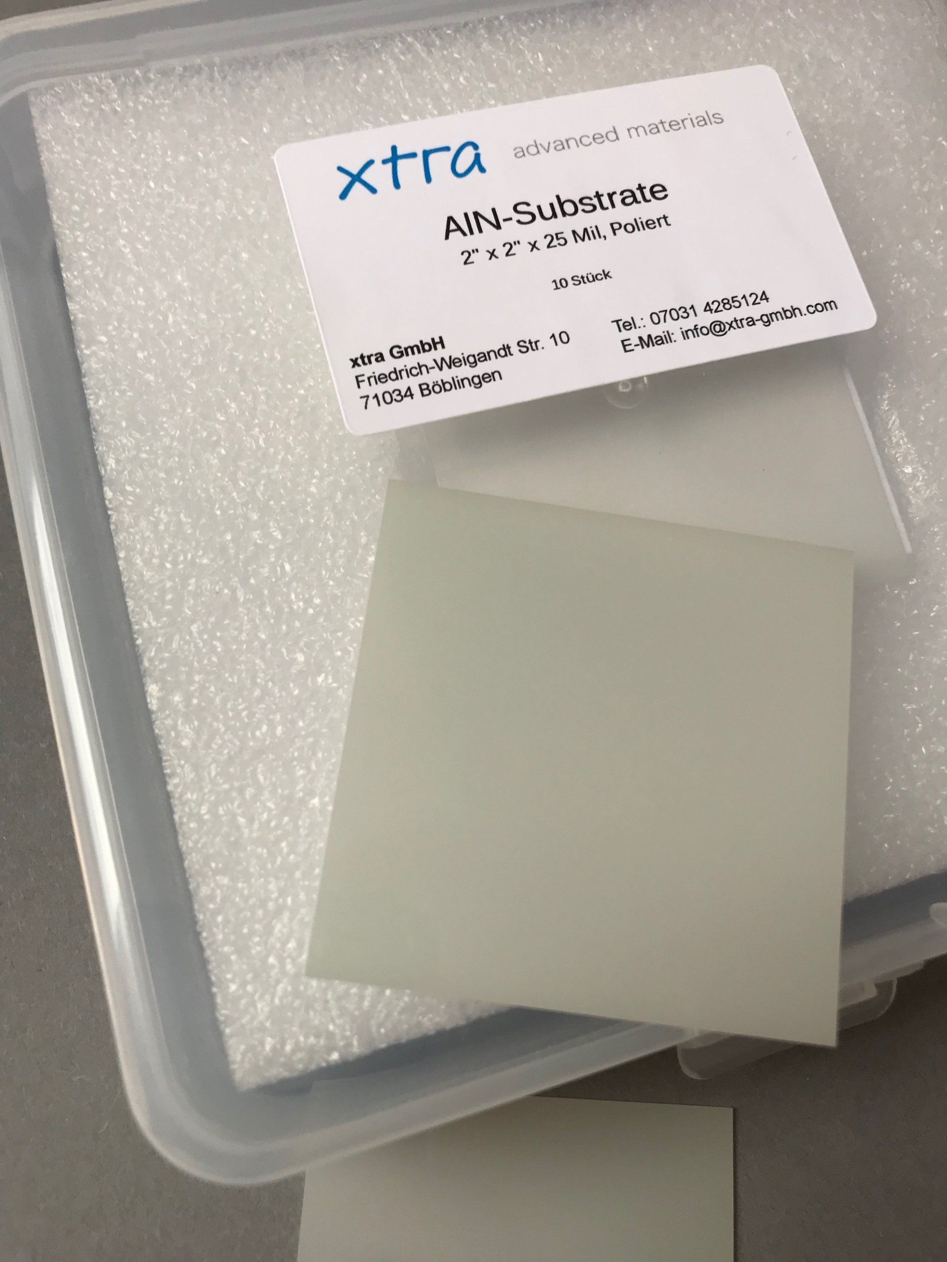 AlN / Aluminiumnitrid Substrate / Platte