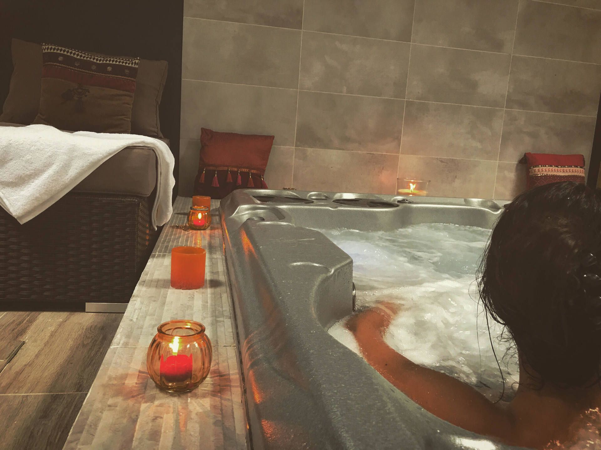 Bain à remous en duo
