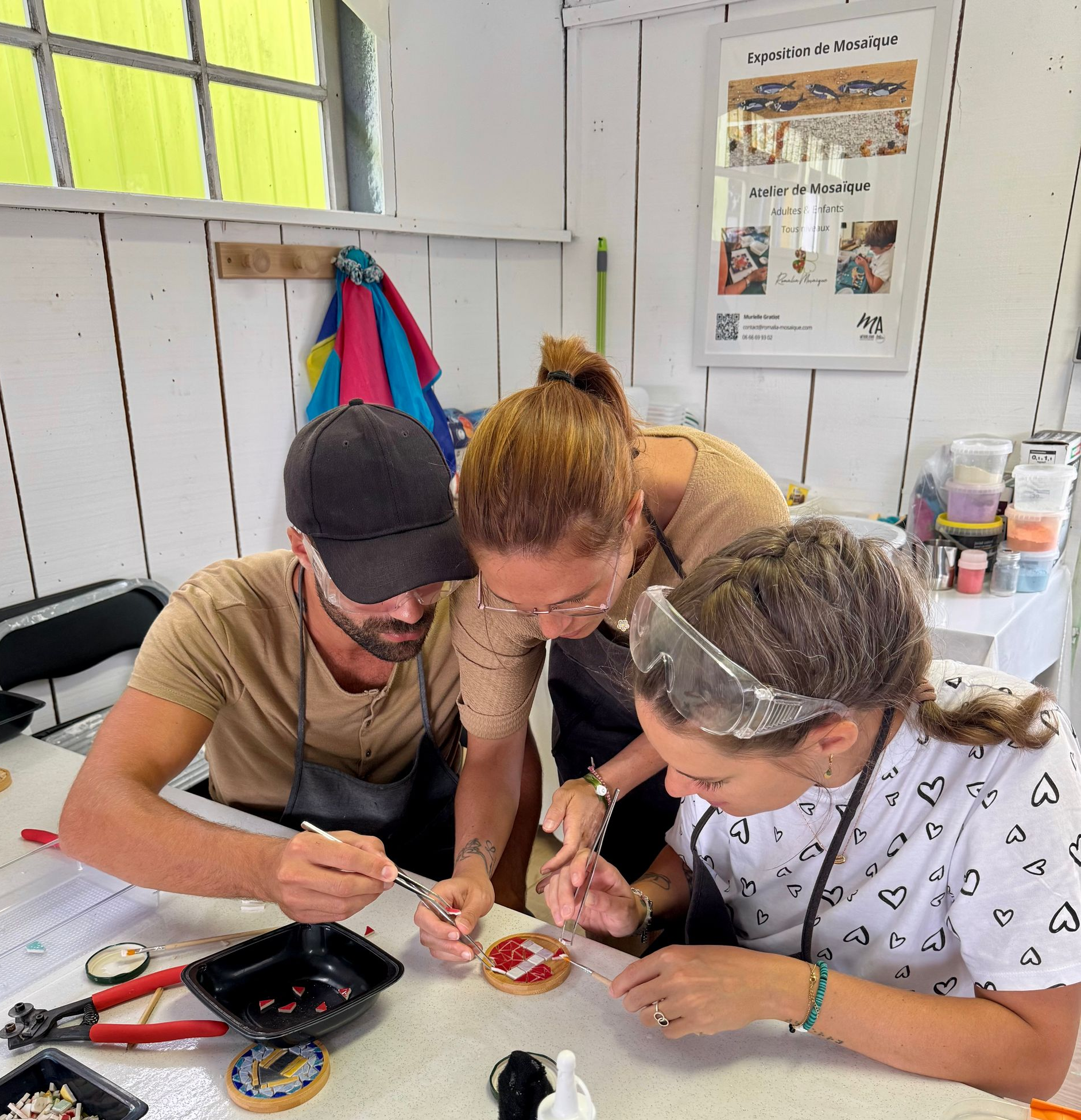 Atelier Romalia Mosaïque_Stage et cours mosaïque-Tous niveaux_adultes et enfants