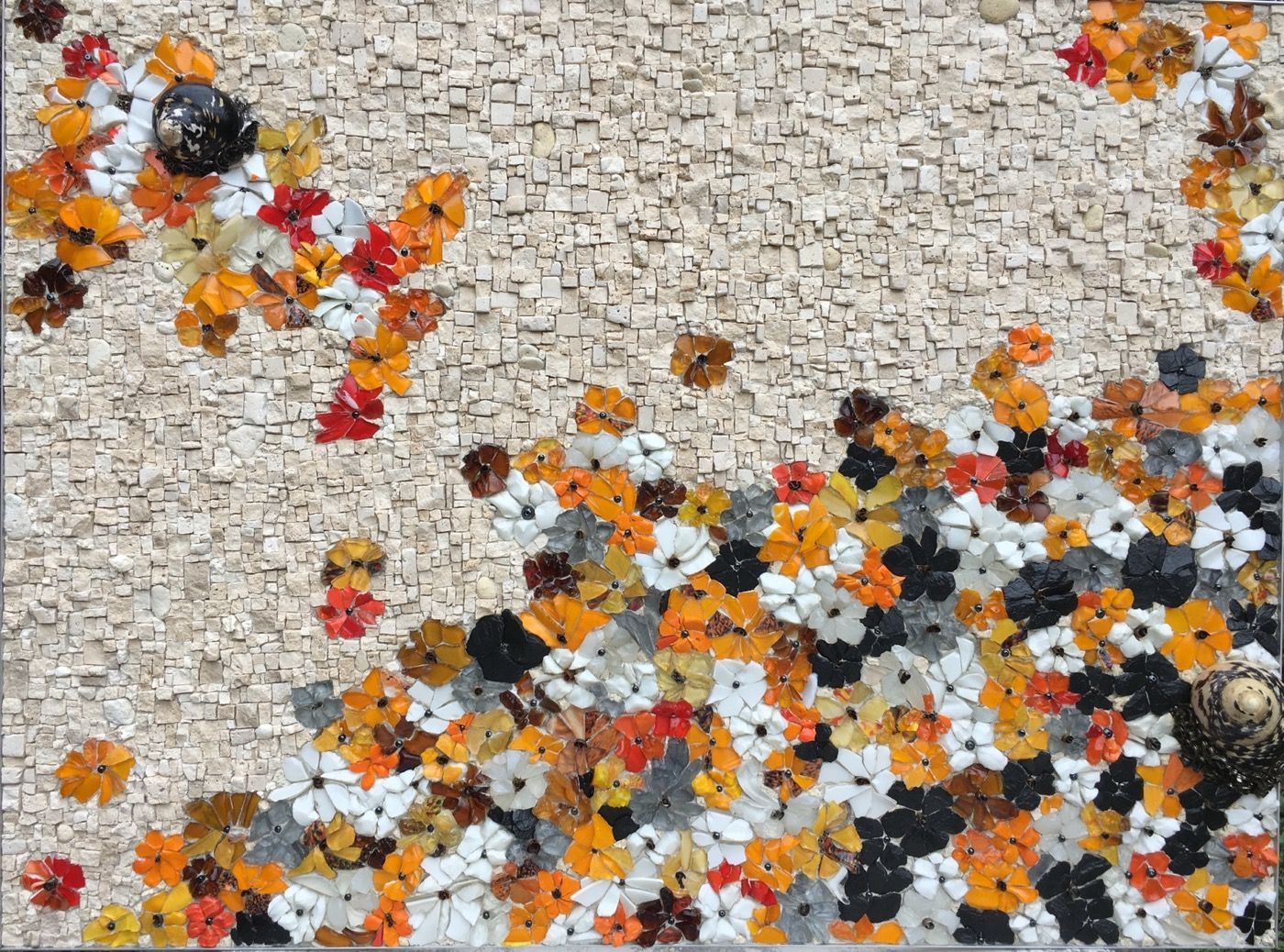 Jacquot l'Escargot Murielle Gratiot Mosaïste_Romalia Mosaïque