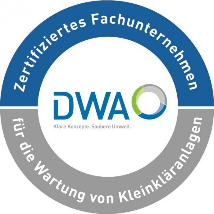 Zertifiziertes Fachunternehmen für die Wartung von Kleinkläranlagen Zertifiziertes Fachunternehmen für die Wartung von Kleinkläranlagen
