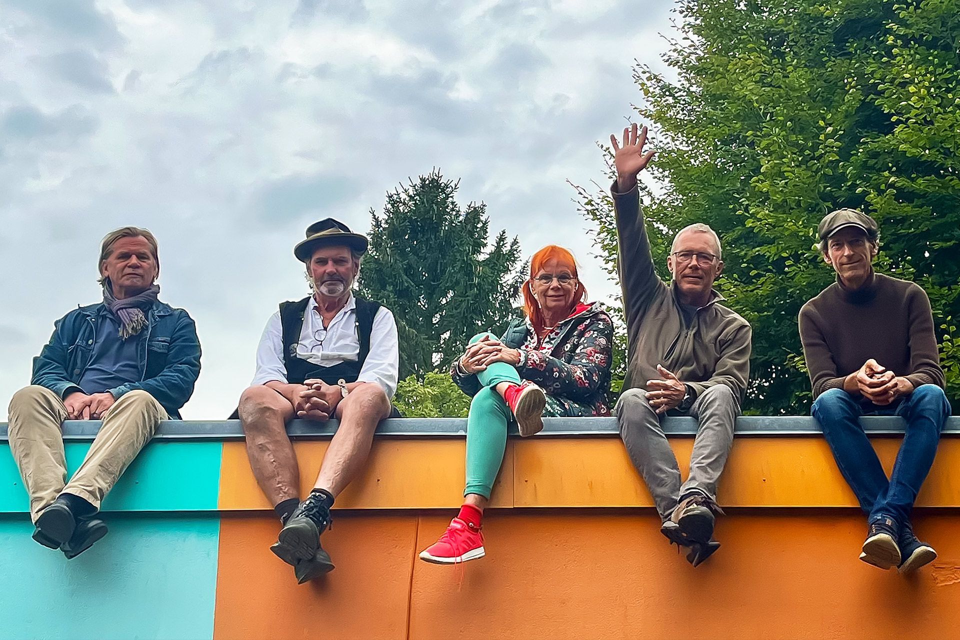 Die fünf Künstler des Künstelerhaus Ohlendorfturm.