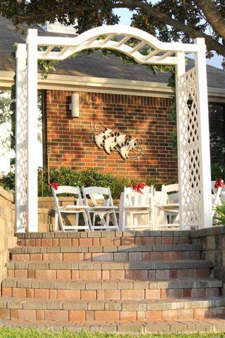 arch displayed as part of event decoration