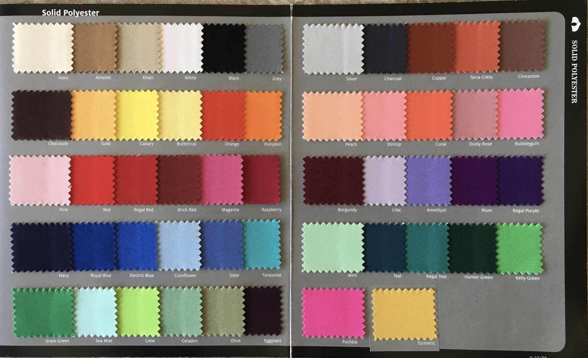 solid polyester  linen swatches, offered by Premier Wedding & Party Rental