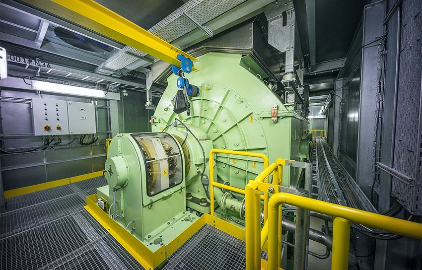 Phasenschieber rotierend zur Netzstabilisierung