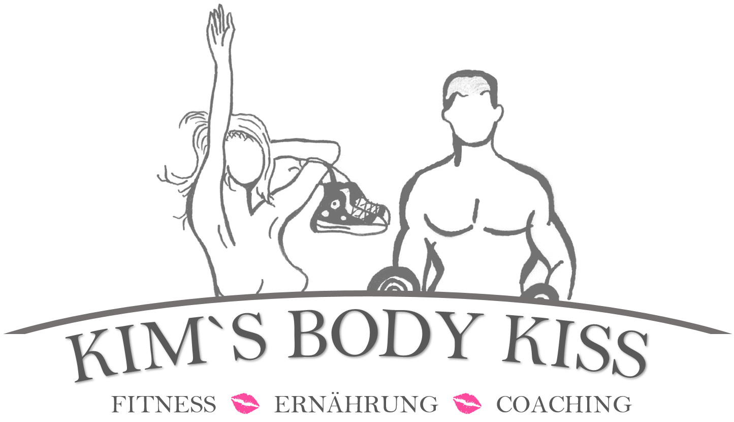 Kim's Body Kiss Logo – individuelle Fitness- und Gesundheitsprogramme für mehr Energie und Wohlbefinden.